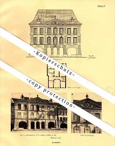 Photographien / Ansichten , 1933 , Avenches , Prospekt , Architektur , Fotos !!!