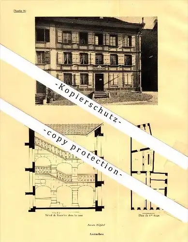 Photographien / Ansichten , 1933 , Avenches , Prospekt , Architektur , Fotos !!!