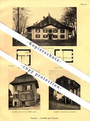Photographien / Ansichten , 1933 , Corcelles-près-Payerne , Donneloye , Payerne , Prospekt , Architektur , Fotos !!!