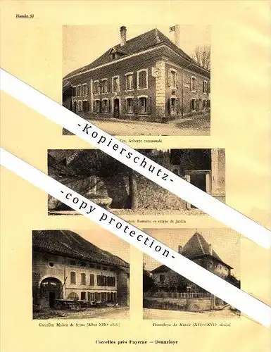 Photographien / Ansichten , 1933 , Corcelles-près-Payerne , Donneloye , Payerne , Prospekt , Architektur , Fotos !!!