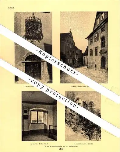 Photographien / Ansichten , 1924 , Chur , Salishaus , Spaniöl , Buolsches Haus , Prospekt , Architektur , Fotos !!!