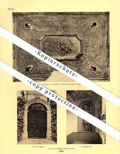 Photographien / Ansichten , 1924 , Chur , Haus von Schwartz auf dem Sand , Prospekt , Architektur , Fotos !!!