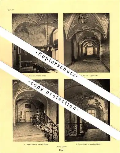 Photographien / Ansichten , 1924 , Chur , Neues Gebäu , Prospekt , Architektur , Fotos !!!