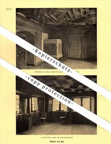 Photographien / Ansichten , 1924 , Malans und Igis , GR , Prospekt , Architektur , Fotos !!!