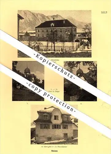 Photographien / Ansichten , 1924 , Malans und Igis , GR , Prospekt , Architektur , Fotos !!!