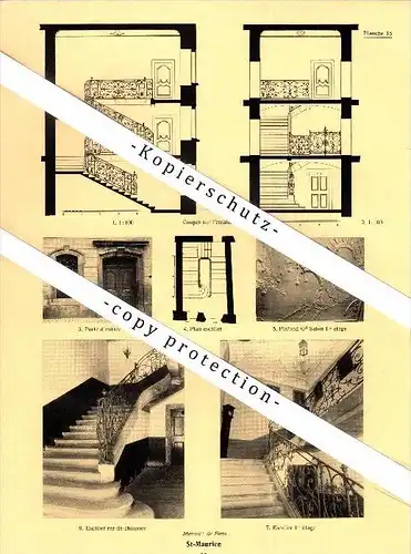 Photographien / Ansichten , 1935 , Saint-Maurice , Prospekt , Architektur , Fotos !!!