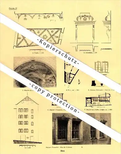 Photographien / Ansichten , 1935 , Sitten / Sion , Prospekt , Architektur , Fotos !!