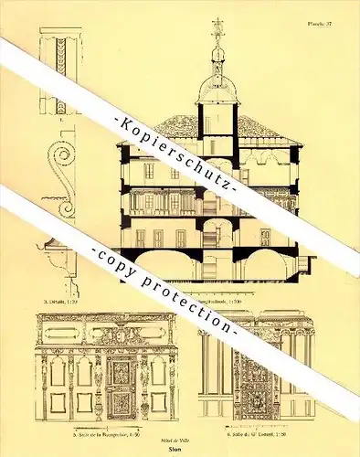 Photographien / Ansichten , 1935 , Sitten / Sion , Prospekt , Architektur , Fotos !!