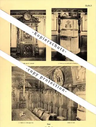 Photographien / Ansichten , 1935 , Sitten / Sion , Prospekt , Architektur , Fotos !!