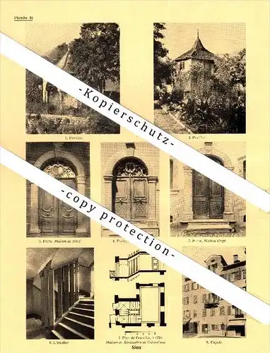 Photographien / Ansichten , 1935 , Sitten / Sion , Prospekt , Architektur , Fotos !!