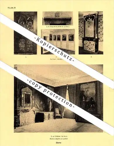 Photographien / Ansichten , 1935 , Sierre / Siders , Prospekt , Architektur , Fotos !!!