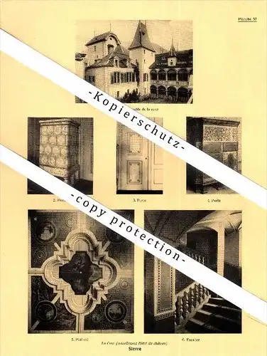Photographien / Ansichten , 1935 , Sierre / Siders , Prospekt , Architektur , Fotos !!!