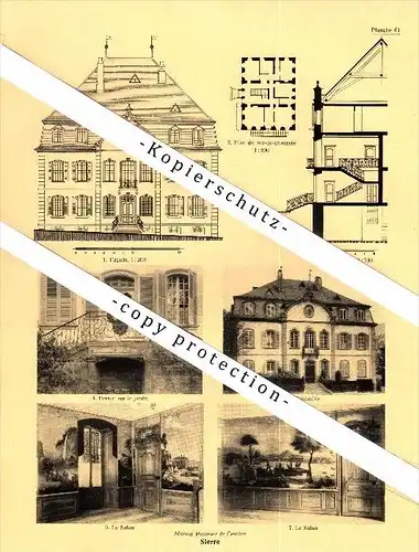 Photographien / Ansichten , 1935 , Sierre / Siders , Prospekt , Architektur , Fotos !!!