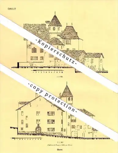 Photographien / Ansichten , 1935 , Sierre / Siders , Prospekt , Architektur , Fotos !!!