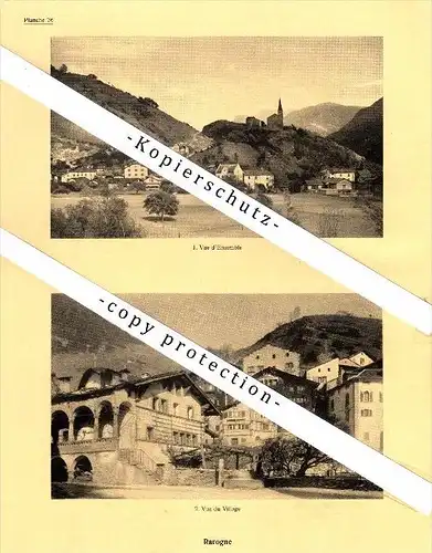 Photographien / Ansichten , 1935 , Raron / Rarogne , Agaren , Ayer , Saas Fee , St. Luc , Prospekt , Architektur , Fotos