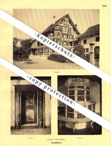Photographien / Ansichten , 1927 , Stammheim , Unterstammheim , Bez. Andelfingen , Prospekt , Architektur , Fotos !!!