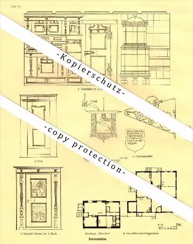 Photographien / Ansichten , 1927 , Stammheim , Unterstammheim , Bez. Andelfingen , Prospekt , Architektur , Fotos !!!