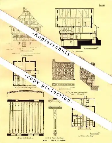 Photographien / Ansichten , 1927 , Meilen , Maur , Flach , Prospekt , Architektur , Fotos !!!