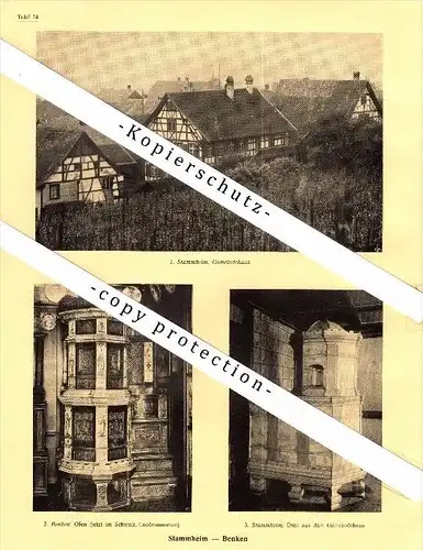 Photographien / Ansichten , 1927 , Stammheim , Benken , Weiningen , Grüningen , Prospekt , Architektur , Fotos !!!