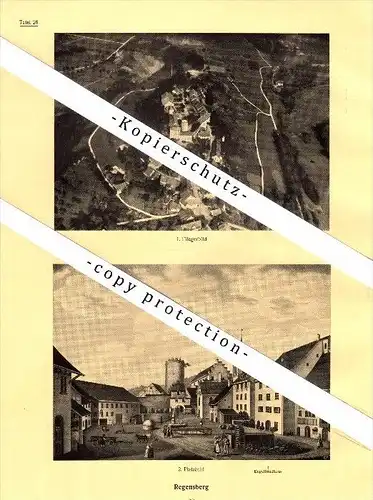Photographien / Ansichten , 1927 , Regensberg , Bülach , Bez. Dielsdorf , Prospekt , Architektur , Fotos !!!