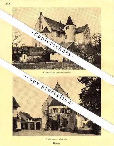 Photographien / Ansichten , 1927 , Rheinau , Regensberg , Bülach , Dielsdorf , Prospekt , Architektur , Fotos !!!