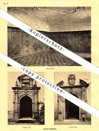 Photographien / Ansichten , 1927 , Winterthur , Kloster Rheinau , Prospekt , Architektur , Fotos !!!