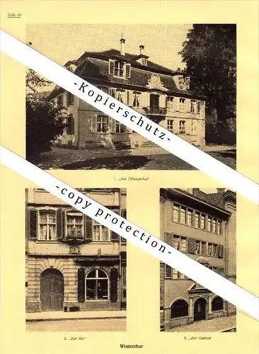 Photographien / Ansichten , 1927 , Winterthur , Steinberggasse , Marktgasse , Prospekt , Architektur , Fotos !!!