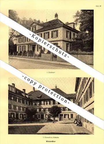 Photographien / Ansichten , 1927 , Winterthur , Lindengut , Pfrundhaus , Prospekt , Architektur , Fotos !!!