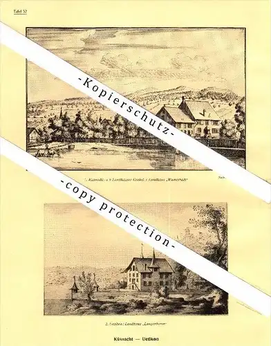 Photographien / Ansichten , 1927 , Küsnacht , Uetikon , Winterthur , Prospekt , Architektur , Fotos !!!