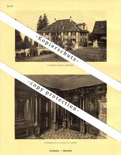 Photographien / Ansichten , 1927 , Erlenbach , Küsnacht , Herrliberg , Prospekt , Architektur , Fotos !!!
