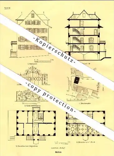 Photographien / Ansichten , 1927 , Meilen , Prospekt , Architektur , Fotos !!!