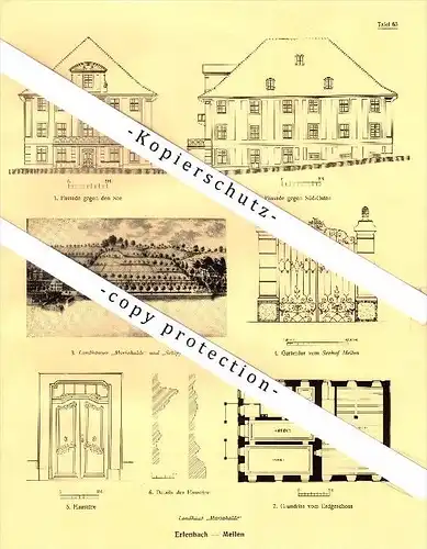 Photographien / Ansichten , 1927 , Erlenbach , Meilen , Prospekt , Architektur , Fotos !!!