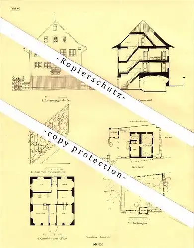 Photographien / Ansichten , 1927 , Erlenbach , Meilen , Prospekt , Architektur , Fotos !!!