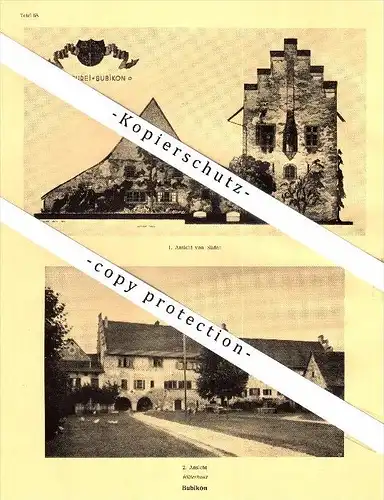 Photographien / Ansichten , 1927 , Bubikon , Ritterhaus , Komturei , Prospekt , Architektur , Fotos !!!