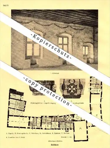 Photographien / Ansichten , 1927 , Bubikon , Ritterhaus , Prospekt , Architektur , Fotos !!!