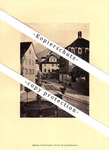 Photographien / Ansichten , 1910 , Altdorf , Prospekt , Architektur , Fotos !!!