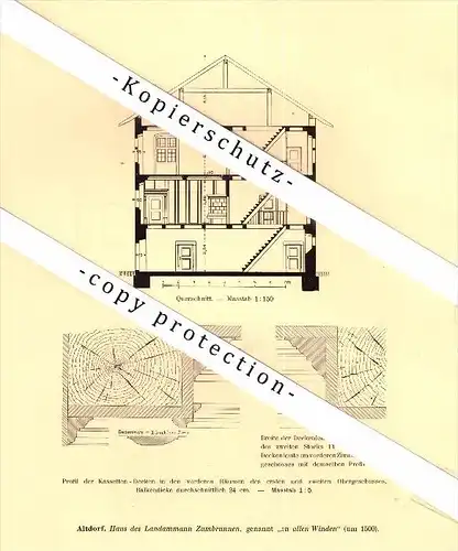 Photographien / Ansichten , 1910 , Altdorf , Prospekt , Architektur , Fotos !!!
