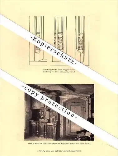 Photographien / Ansichten , 1910 , Altdorf , Haus der Gebrüder Jauch , Prospekt , Architektur , Fotos !!!