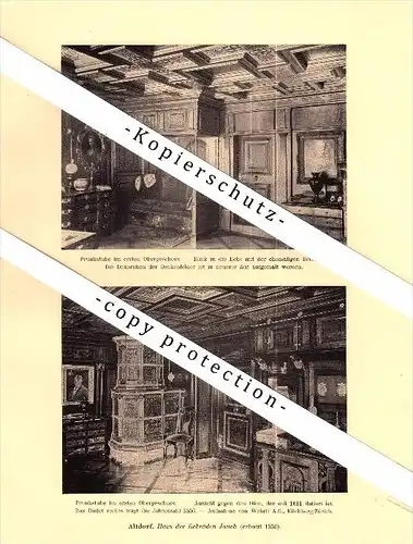 Photographien / Ansichten , 1910 , Altdorf , Haus Lusser , Haus Jauch , Prospekt , Architektur , Fotos !!!