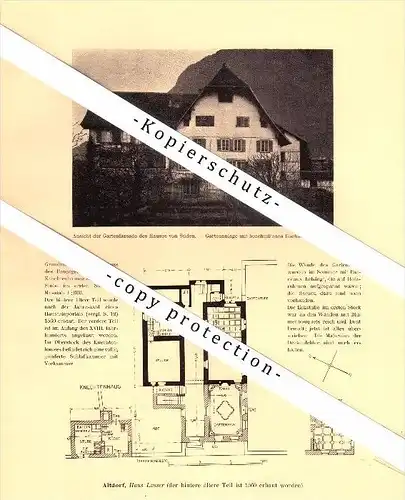 Photographien / Ansichten , 1910 , Altdorf , Haus Lusser , Prospekt , Architektur , Fotos !!!