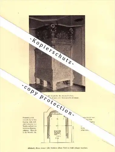 Photographien / Ansichten , 1910 , Altdorf , Haus Lusser , Prospekt , Architektur , Fotos !!!