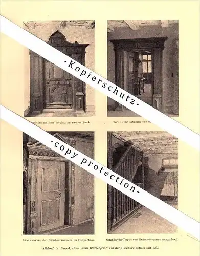 Photographien / Ansichten , 1910 , Altdorf , Haus Bessler , Spitalgasse , Prospekt , Architektur , Fotos !!!