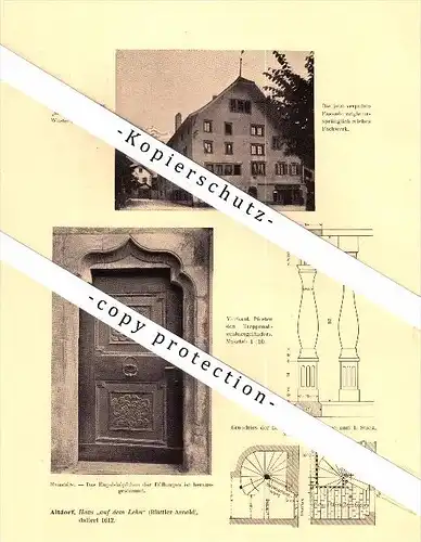 Photographien / Ansichten , 1910 , Altdorf , Haus in der Zwyermatte , Prospekt , Architektur , Fotos !!!