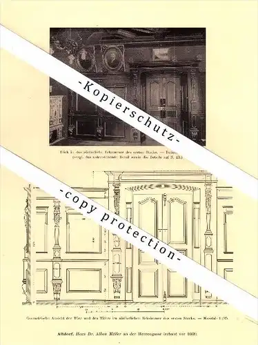 Photographien / Ansichten , 1910 , Altdorf , Haus Dr. Alban Müller , Herrengasse , Prospekt , Architektur , Fotos !!!