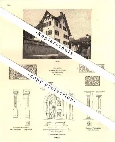 Photographien  / Ansichten , 1919 , Bilten, Elm und Matt , Prospekt , Fotos , Architektur !!!