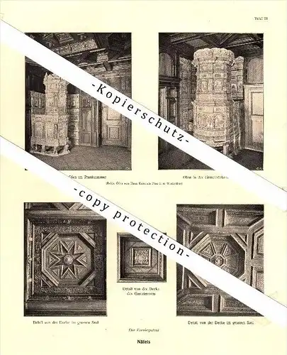 Photographien  / Ansichten , 1919 , Näfels , Der Freulerpalast , Prospekt , Fotos , Architektur !!!