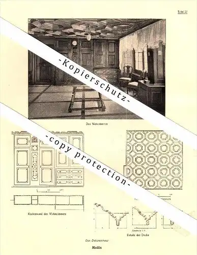 Photographien  / Ansichten , 1919 , Mollis und Netstal , Prospekt , Fotos , Architektur !!!