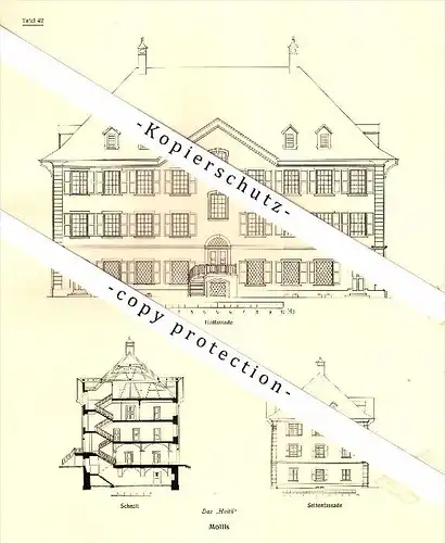 Photographien  / Ansichten , 1919 , Mollis , Haus Haltli , Prospekt , Fotos , Architektur !!!