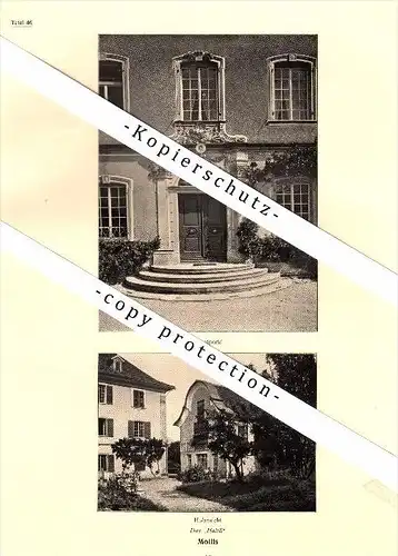 Photographien / Ansichten , 1919 , Mollis , Haus Haltli , Prospekt , Fotos , Architektur !!!