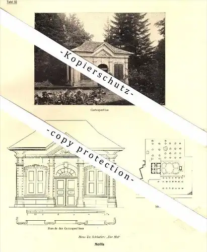 Photographien / Ansichten , 1919 , Mollis , Haus Dr. Schindler , Prospekt , Fotos , Architektur !!!